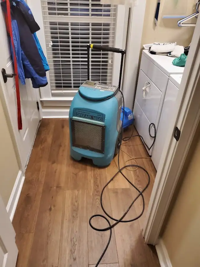 Commercial dehumidifier deployed for Flood Damage Cleanup in Gillette